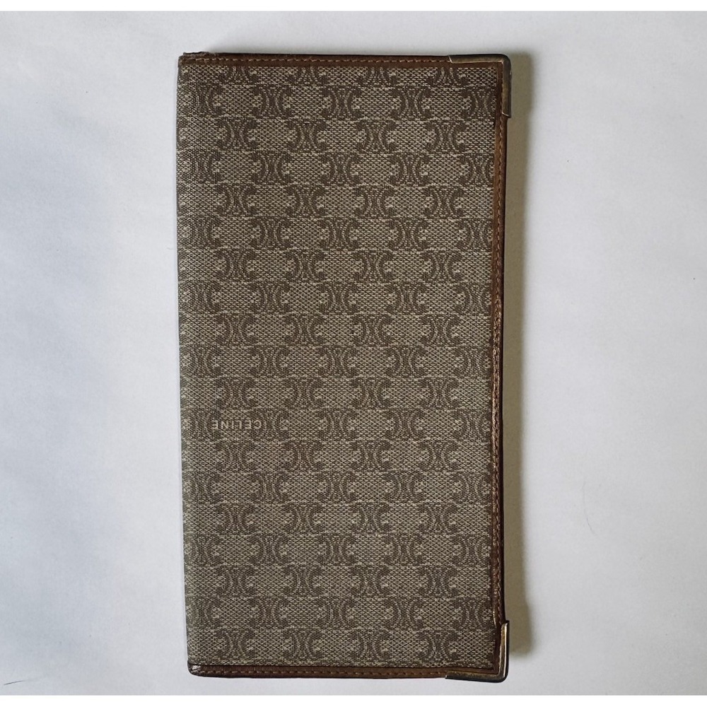 Celine Bi Fold Wallet Beige / Tan Card Holder